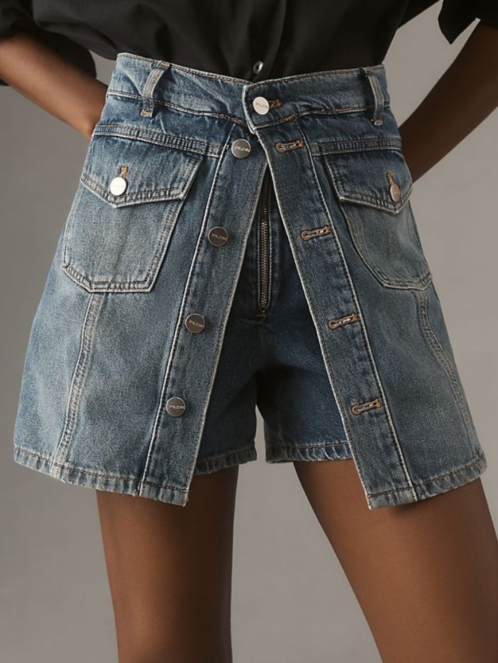 NWOT Anthropologie Pilcro Country Denim Skort